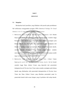 BAB 5 PENUTUP 5.1 Simpulan Berdasarkan hasil penelitian yang