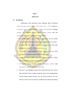 BAB V PENUTUP 5.1. Kesimpulan Berdasarkan hasil penelitian