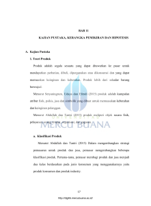 BAB 11 KAJIAN PUSTAKA, KERANGKA PEMIKIRAN DAN