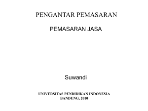 pengantar pemasaran - Direktori File UPI