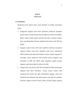 BAB IV PENUTUP 4.1 Kesimpulan Berdasarkan hasil analisis diatas