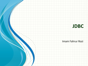 JDBC - IFR