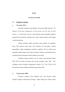 10 BAB II LANDASAN TEORI 2.1. Penelitian Terdahulu a. Nuryaman