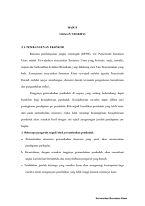 BAB II URAIAN TEORITIS 2.1. PEMBANGUNAN EKONOMI