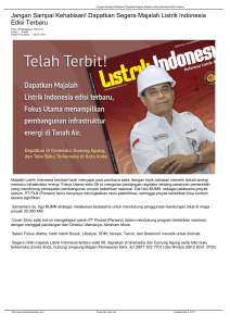 Jangan Sampai Kehabisan! - Portal Majalah Kelistrikan Indonesia