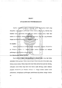 BAR V ANALISIS DAN PEMBAILt\SAN