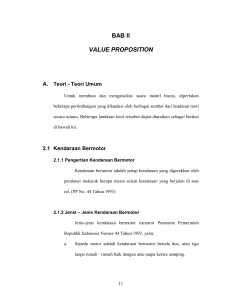 bab ii value proposition