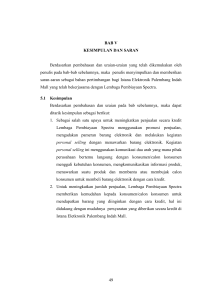 49 BAB V KESIMPULAN DAN SARAN Berdasarkan pembahasan