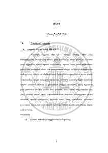 8 BAB II TINJAUAN PUSTAKA 2.1 Penelitian Terdahulu 1. Anggelia