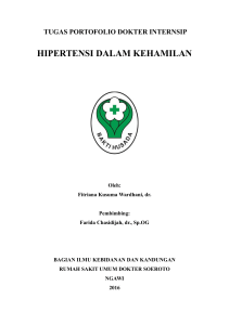 hipertensi dalam kehamilan