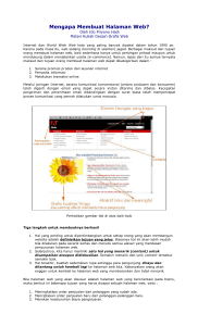 Mengapa Membuat Halaman Web?