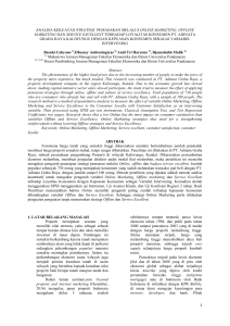 1 analisa kekuatan strategi pemasaran melalui online marketing