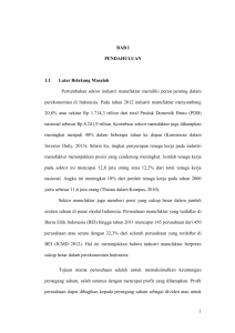 BAB I PENDAHULUAN 1.1 Latar Belakang Masalah