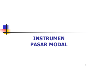 instrumen pasar modal