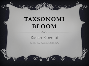 Taxsonomi Bloom