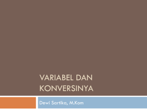 variabel dan konversinya