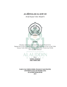 al-ri<h} dalam al-qur`an - Repositori UIN Alauddin Makassar