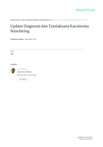 Update Diagnosis dan Tatalaksana Karsinoma Nasofaring