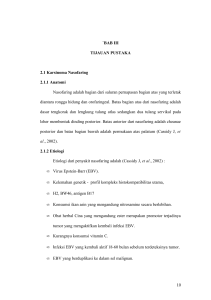 BAB III TIJAUAN PUSTAKA 2.1 Karsinoma Nasofaring 2.1