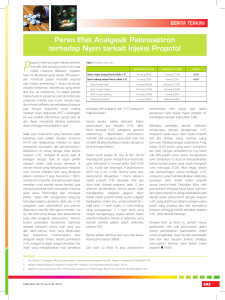 Peran Efek Analgesik Palonosetron terhadap Nyeri