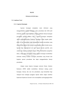 BAB II TINJAUAN PUSTAKA 2.1. Landasan Teori 2.1.1. Laporan