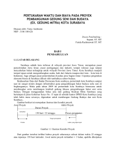 pertukaran waktu dan biaya pada proyek pembangunan