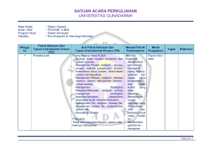 satuan acara perkuliahan universitas gunadarma