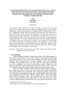 Ken Aditya Isnurhadi ABSTRACT The objective of this research is to