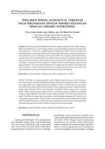 pengaruh modal intelektual terhadap nilai perusahaan - journal-ums