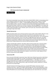 Single Index Market Model