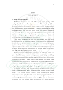 BAB I PENDAHULUAN 1.1. Latar Belakang Masalah Pendidikan