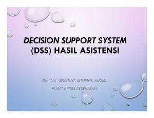 decision support system (dss) hasil asistensi