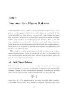 Bab 4 Pembentukan Planet Raksasa