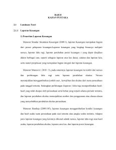 BAB II KAJIAN PUSTAKA 2.1 Landasan Teori 2.1.1 Laporan