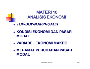 MATERI 10 - ANALISIS EKONOMI