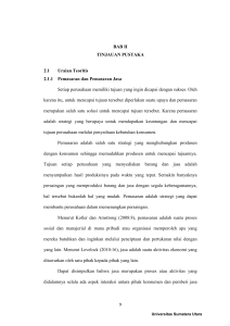 BAB II TINJAUAN PUSTAKA 2.1 Uraian Teoritis 2.1.1 Pemasaran