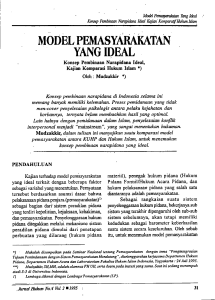 model pemasyarakatan yang ideal