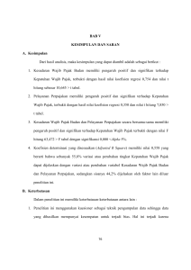 BAB V KESIMPULAN DAN SARAN A. Kesimpulan Dari hasil