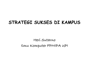 KULIAH: INVESTASI MASA DEPAN Karakter