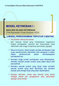 model keynesian i - Direktori File UPI