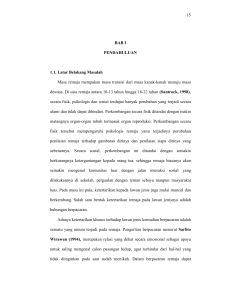 15 BAB I PENDAHULUAN 1.1. Latar Belakang Masalah Masa