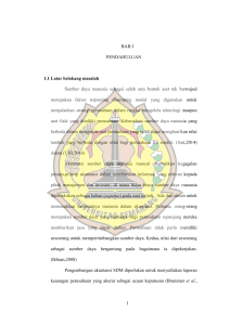 1 BAB I PENDAHULUAN 1.1 Latar belakang masalah Sumber daya