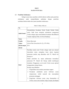 BAB 2 KAJIAN PUSTAKA 2.1 Penelitian Sebelumnya