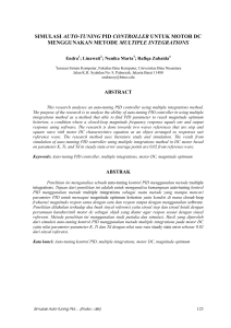 simulasi auto-tuning pid controller untuk motor dc menggunakan