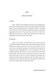 studi pengontrol kecepatan putar dan temperatur motor dc - USU-IR