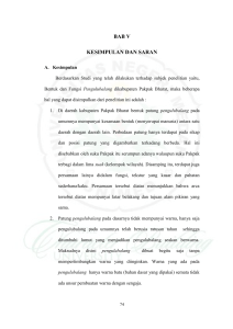 BAB V KESIMPULAN DAN SARAN