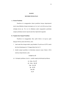 BAB III METODE PENELITIAN A. Desain