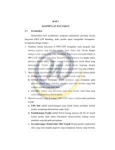 BAB V KESIMPULAN DAN SARAN 5.1 Kesimpulan Berdasarkan