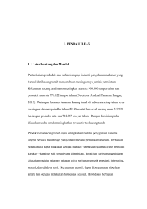 1 I. PENDAHULUAN 1.1 Latar Belakang dan Masalah Pertambahan
