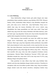 1 BAB I PENDAHULUAN 1.1. Latar Belakang Sirup didefinisikan